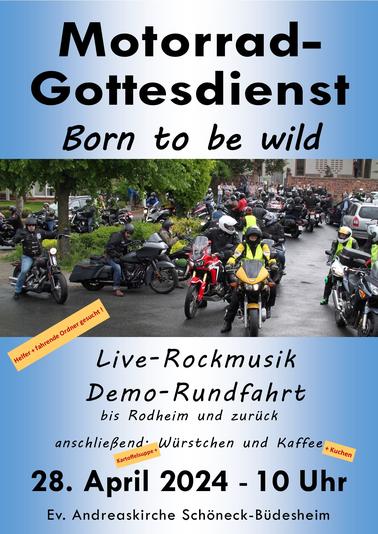 Motorrad–Gottesdienst “Born To Be Wild“