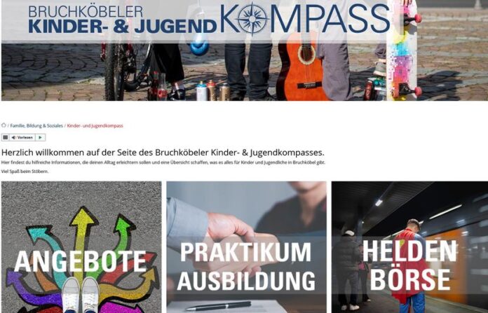 Digitaler Kompass für Bruchköbeler Kinder und Jugendliche