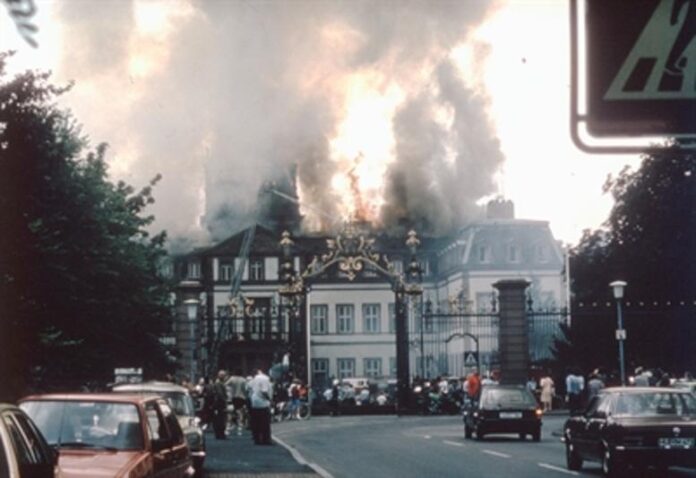 Vor 40 Jahren: Schloss Philippsruhe in Flammen