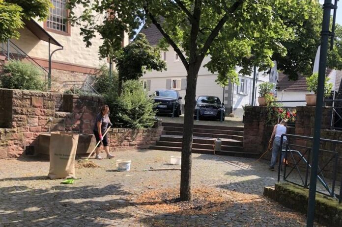 Ortsbeirat Kilianstädten setzt auf Verschönerung:Engagement für Brunnen und Kirchplatz