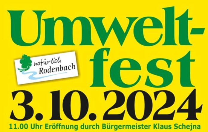 Rodenbacher Umweltfest am 3. Oktober 2024 in der Rodenbachhalle