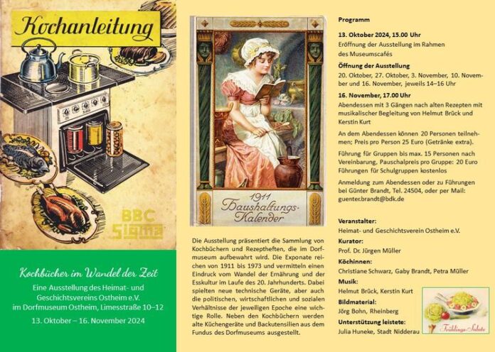 Neue Ausstellung im Dorfmuseum Ostheim - historische Kochbücher