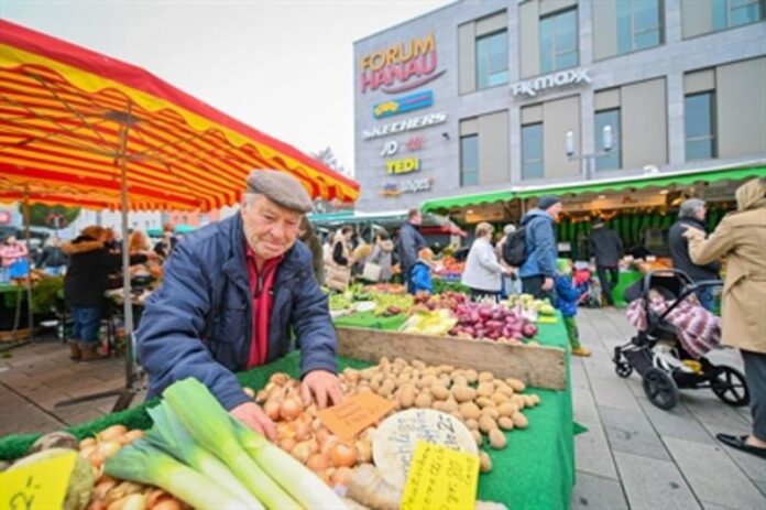 Hanauer Wochenmarkt zieht auf den Freiheitsplatz um