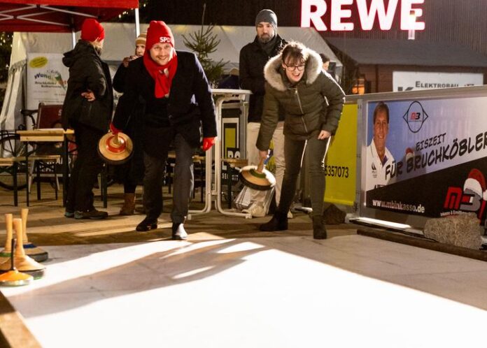 Eisstockschießen gegen soziale Kälte