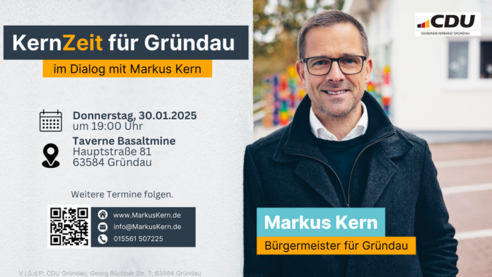 „KernZeit für Gründau“: Markus Kern lädt zum Dialog ein