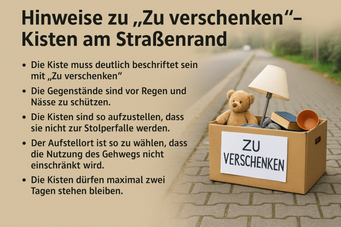 Kisten mit guten Dingen und einigen Regeln
