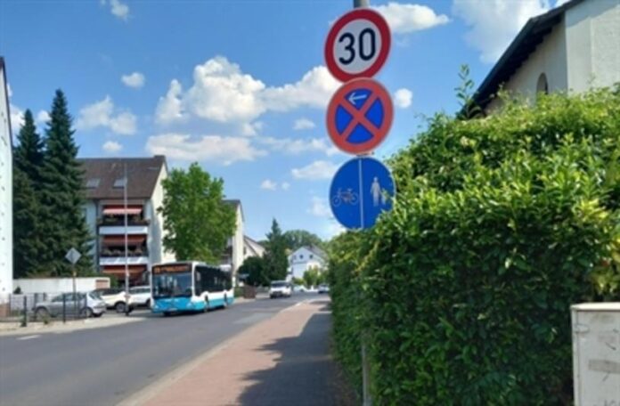 Tempo 30 auf der Berliner Straße in Dörnigheim