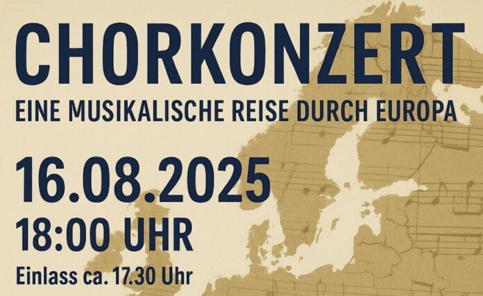 Musikalische Reise durch Europa – Chorfreundschaft mit Konzert