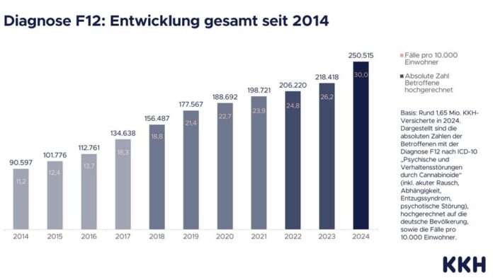 2024 deutlich mehr Cannabissüchtige: Legalisierung schuld?