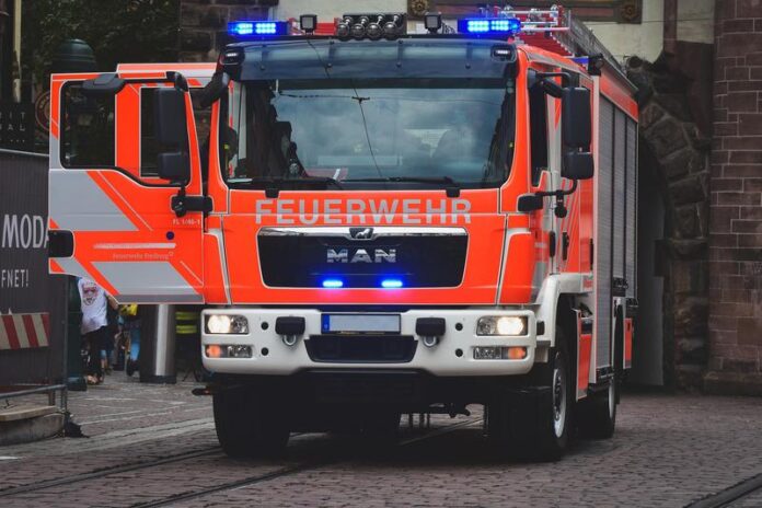 War es Brandstiftung? Holzpolter geriet in Flammen