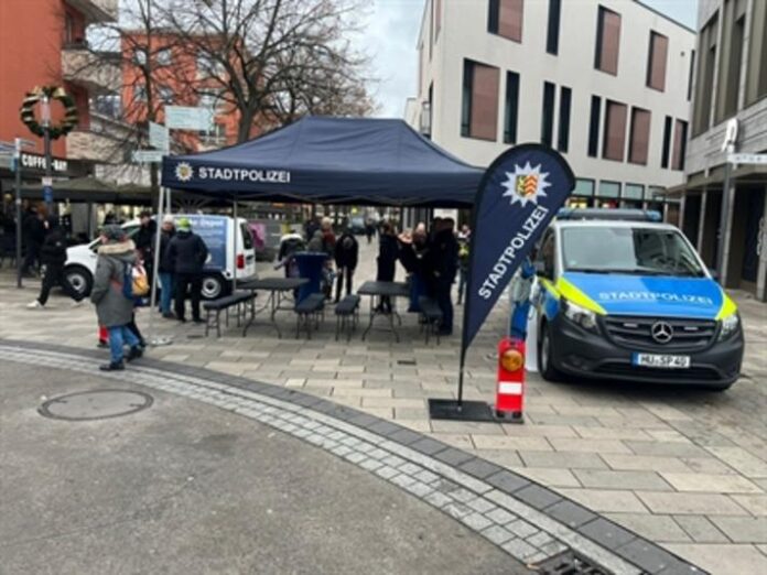 Polizei-Schutz für die Weihnachtseinkäufe