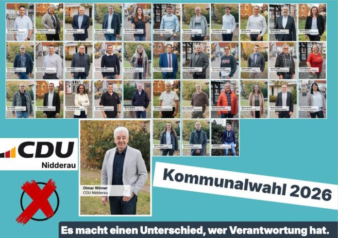 CDU Nidderau: Ein starkes Team für das Stadtparlament – Kandidatenliste für die Kommunalwahl 2026 steht