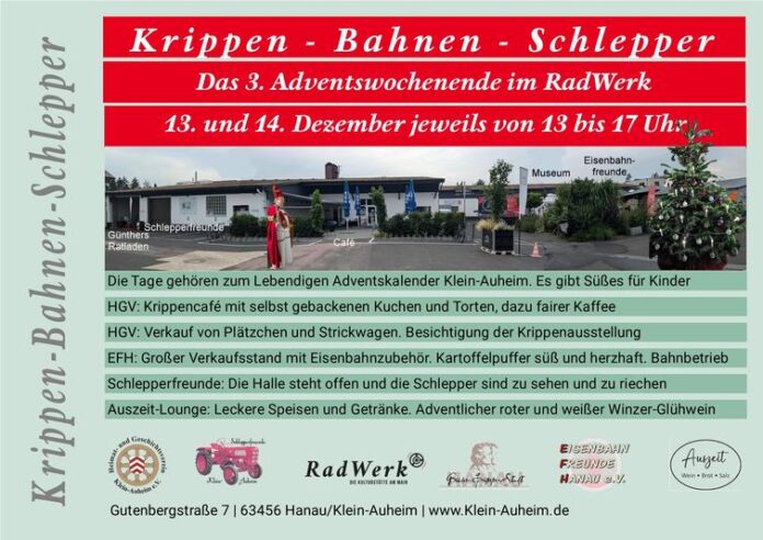 Krippen-Bahnen-Schlepper - Der 3. Advent im RadWerk Klein-Auheim