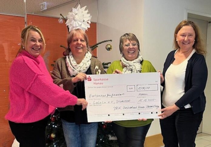 DRK-Kreisverband Hanau unterstützt LaLeLu e.V. mit 1.500 Euro