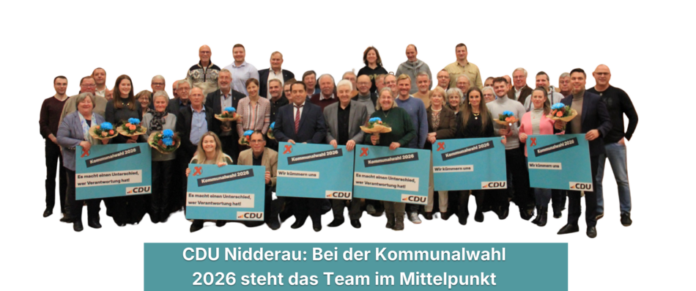 CDU Nidderau: Bei der Kommunalwahl 2026 steht das Team im Mittelpunkt