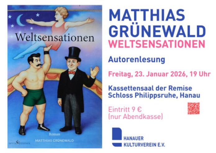 Autorenlesung: MATTHIAS GRÜNEWALD Weltsensationen