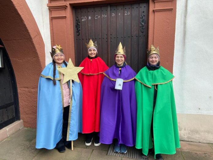 Sternsingerinnen aus Aufenau vertreten das Bistum Fulda in Berlin